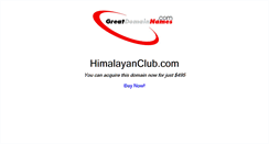Desktop Screenshot of himalayanclub.com