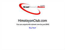 Tablet Screenshot of himalayanclub.com